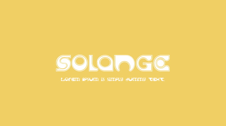 Solange Font Family