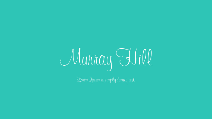 Murray Hill Font