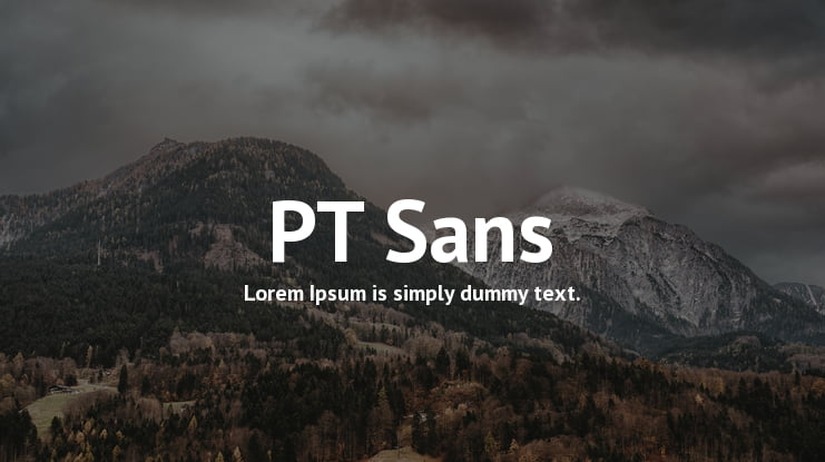 PT Sans Font Family