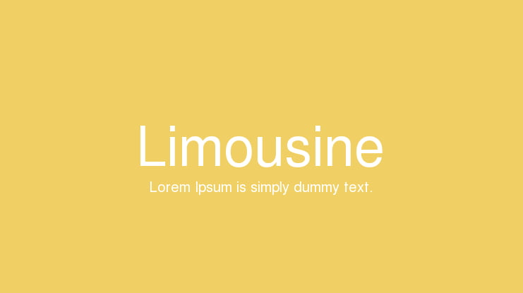 Limousine Font