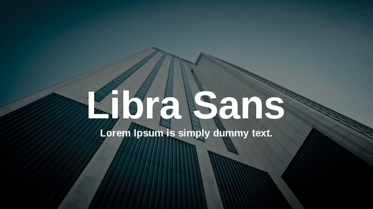 Libra Sans Font Family