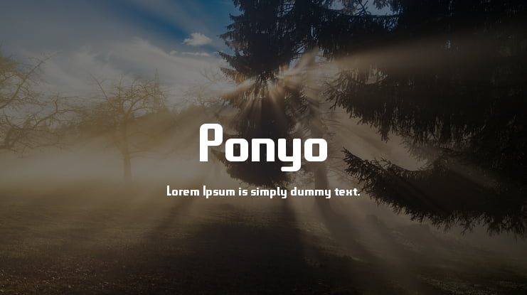 Ponyo Font