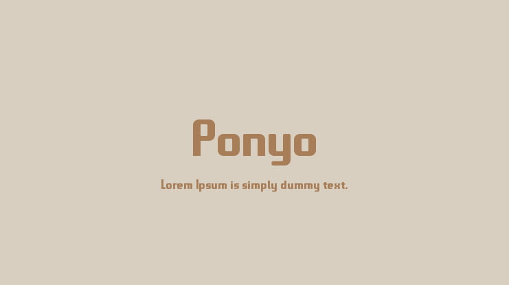 Ponyo Font