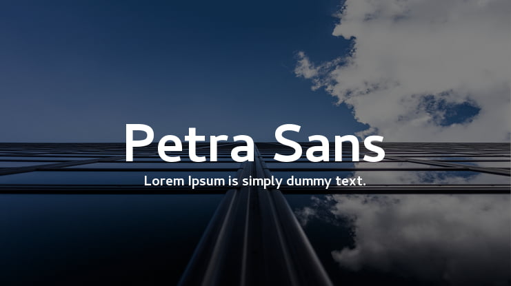 Petra Sans Font Family