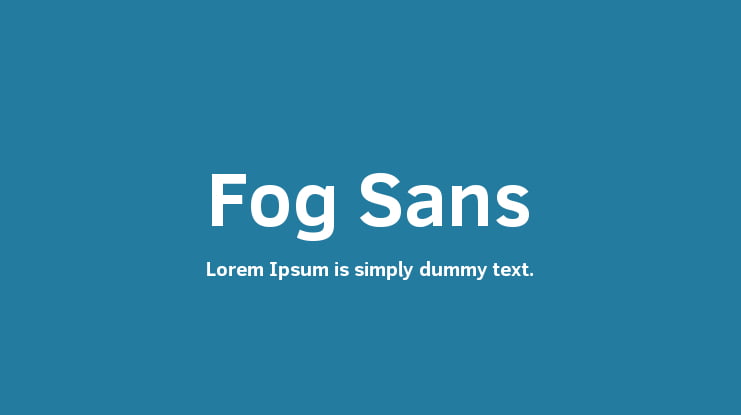 Fog Sans Font Family