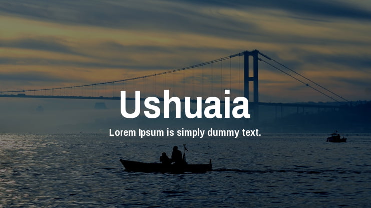 Ushuaia Font Family
