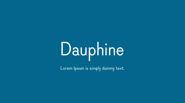 Dauphine Font