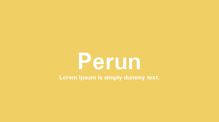 Perun Font Family