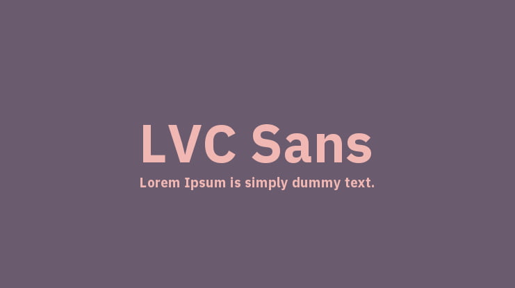 LVC Sans Font Family