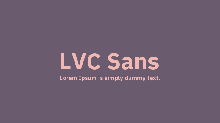 LVC Sans Font Family