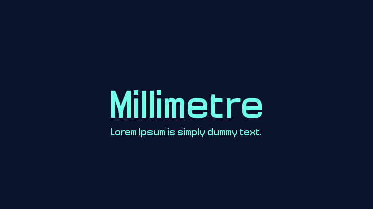 Millimetre Font Family