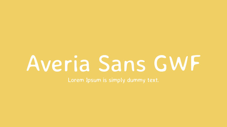 Averia Sans GWF Font Family