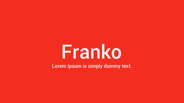 Franko Font Family