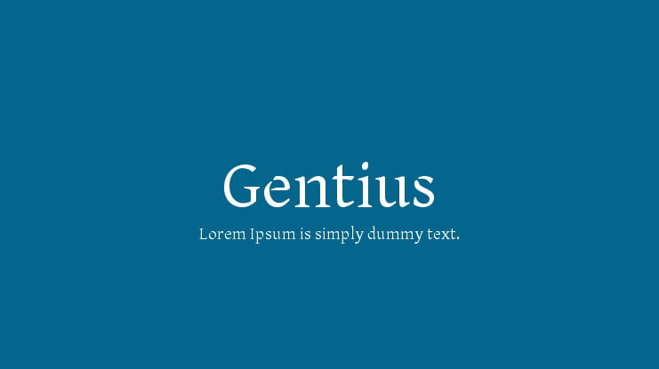 Gentius Font