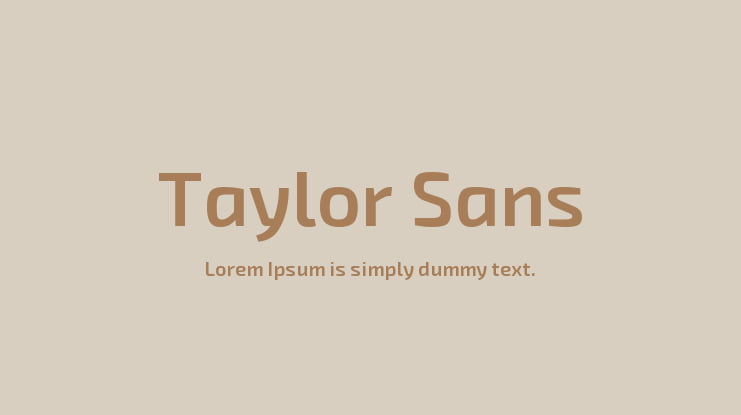 Taylor Sans Font Family
