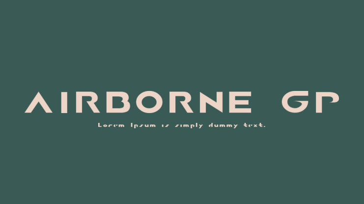 AIRBORNE GP Font