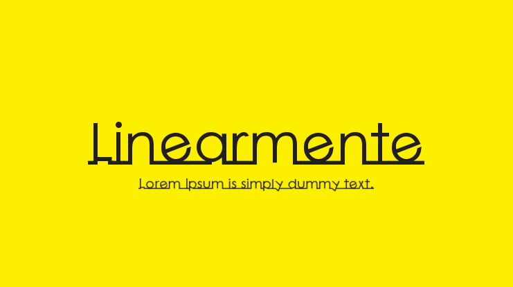 Linearmente Font Family