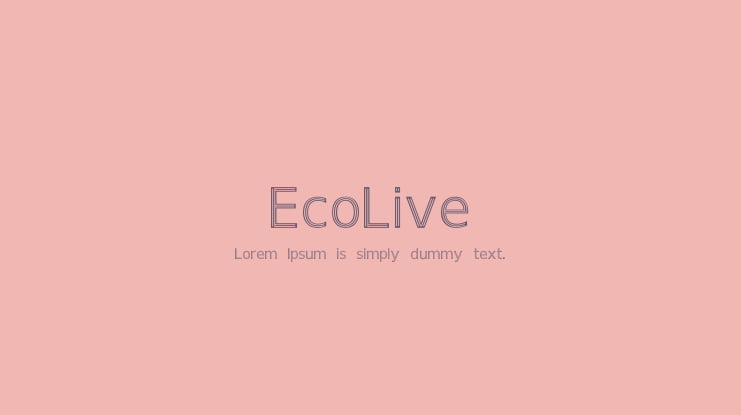 EcoLive Font