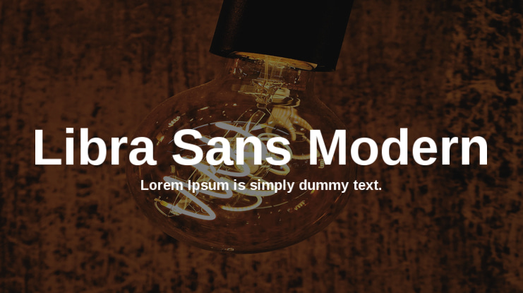 Libra Sans Modern Font Family