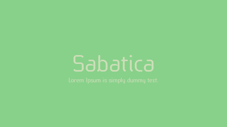 Sabatica Font