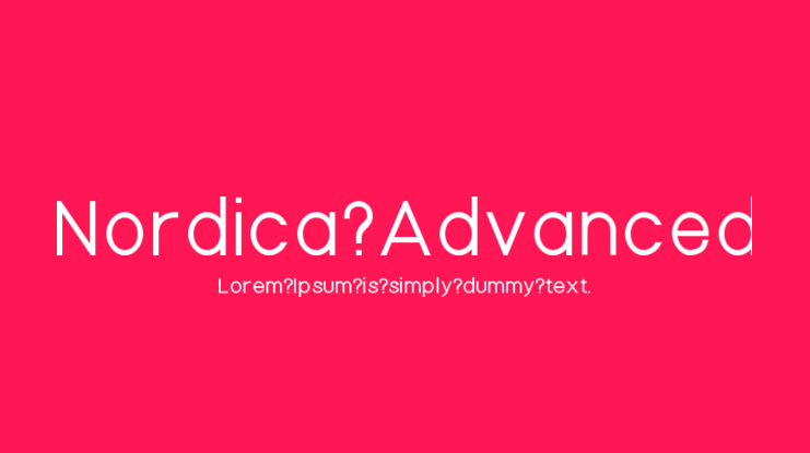 Nordica Advanced Font Family