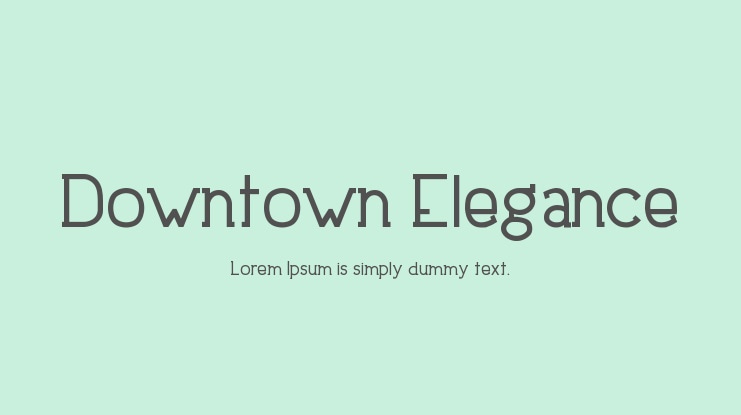 Downtown Elegance Font Family