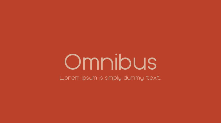 Omnibus Font