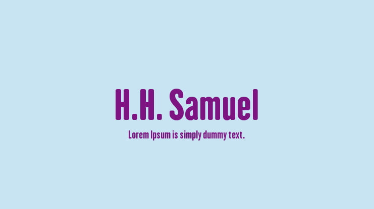 H.H. Samuel Font