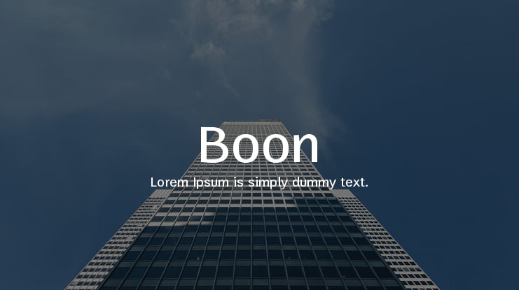 Boon Font Family