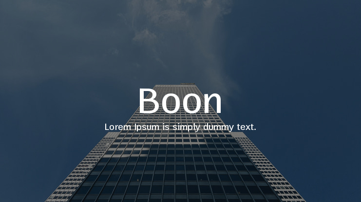 Boon Font Family