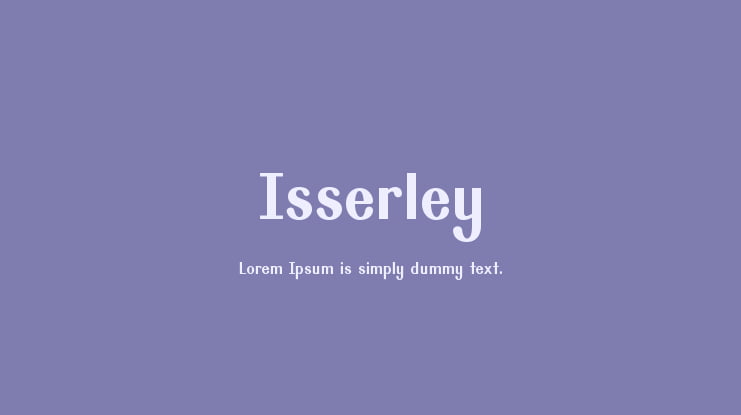 Isserley Font Family