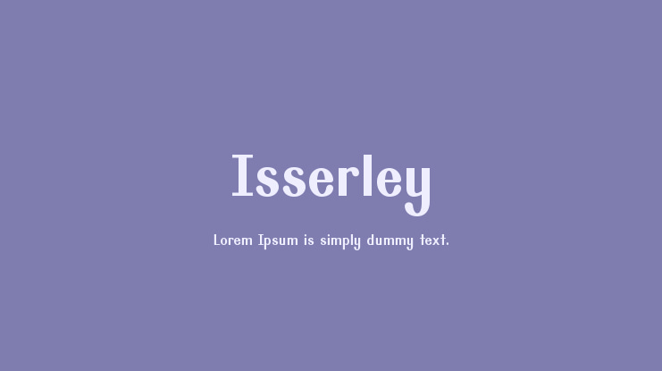 Isserley Font Family