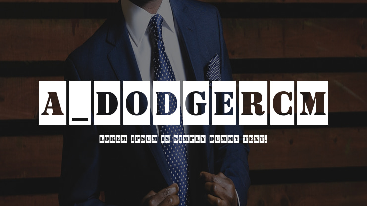 a_DodgerCm Font