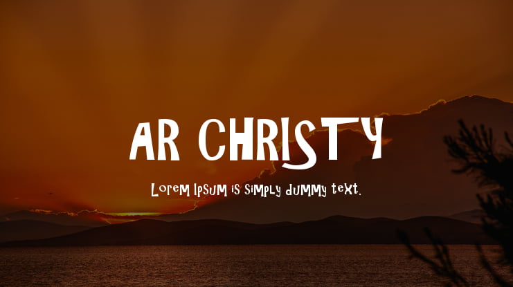 AR CHRISTY Font