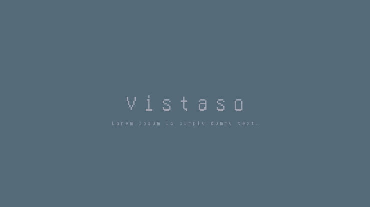 Vistaso Font Family