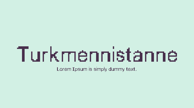 Turkmennistanne Font