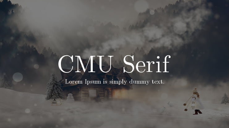 CMU Serif Font Family