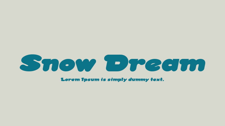 Snow Dream Font