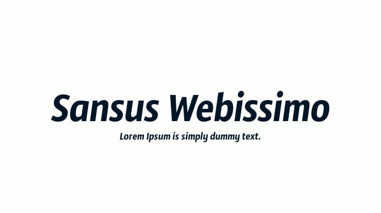 Sansus Webissimo Font Family