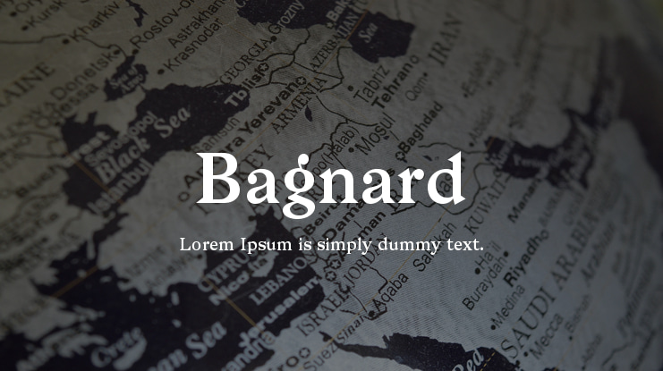 Bagnard Font