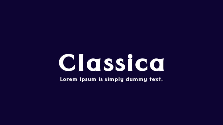 Classica Font Family