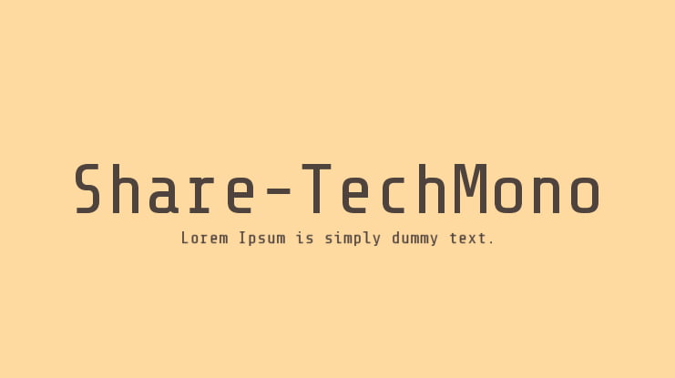 Share-TechMono Font