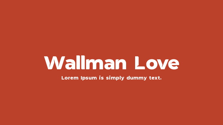 Wallman Love Font