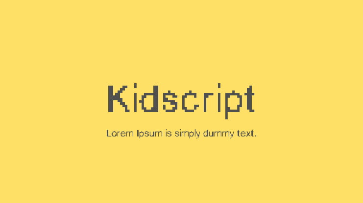 Kidscript Font Family