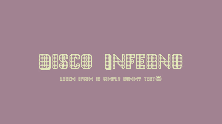 Disco Inferno Font