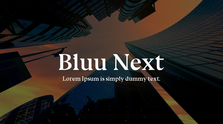 Bluu Next Font Family