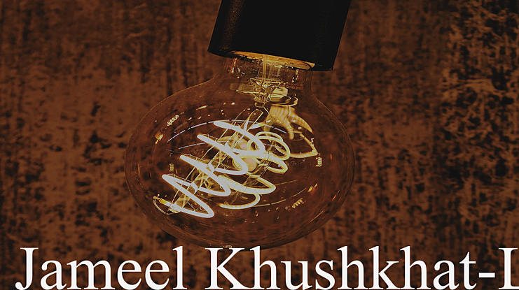 Jameel Khushkhat-L Font