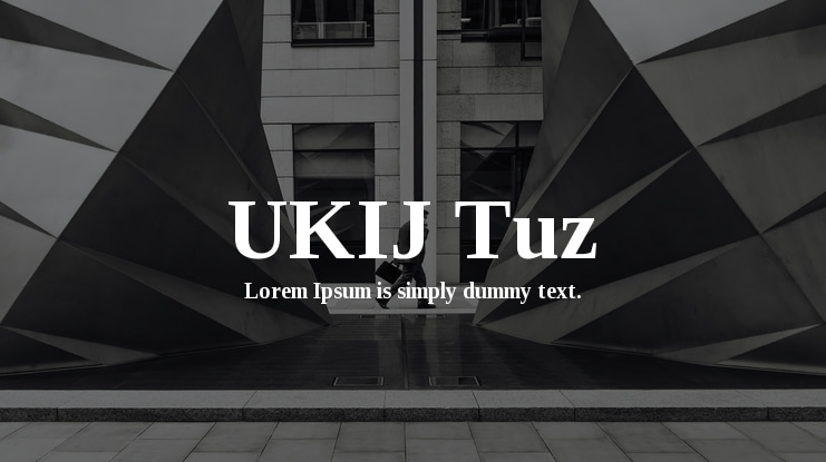 UKIJ Tuz Font Family