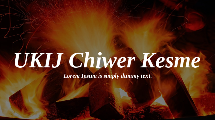 UKIJ Chiwer Kesme Font