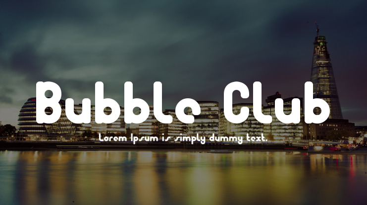 Bubble Club Font Family